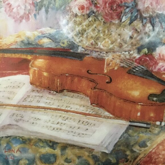 2/$40 Symphonies of the Heart Decorative Plate 'Serene Sonata' Lena Liu - Picture 2 of 6